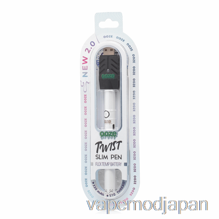 Vape Japan Ooze スリム ツイスト ペン 2.0 フレックス テンプ バッテリー ポーラー パール